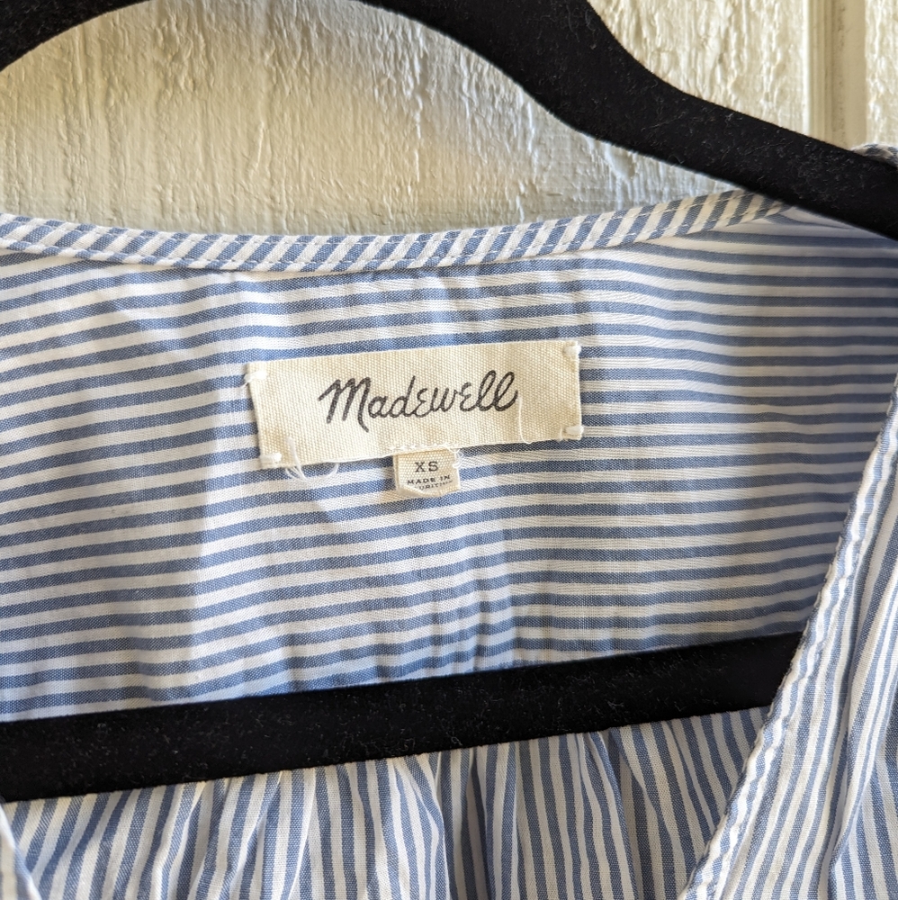 Madewell Wrap Top In Albury Stripe Size Xs - image 4